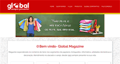Desktop Screenshot of globalmagazine.com.br
