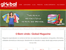 Tablet Screenshot of globalmagazine.com.br